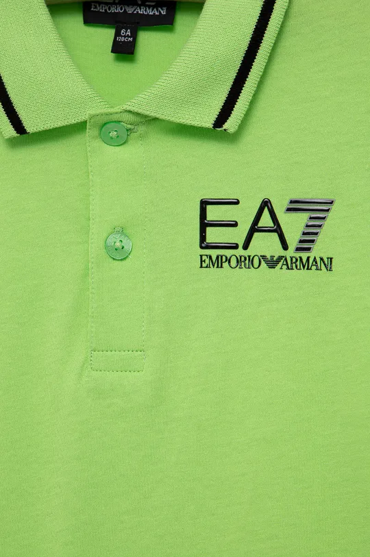 Παιδικά βαμβακερά μπλουζάκια πόλο EA7 Emporio Armani  100% Βαμβάκι