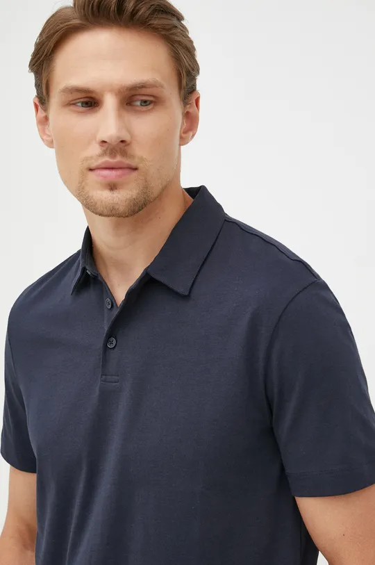 granatowy Armani Exchange polo bawełniane 3LZFAF.ZJFCZ Męski