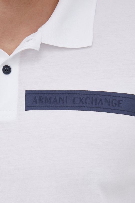 Armani Exchange Polo bawełniane 3LZFAM.ZJ8LZ Męski