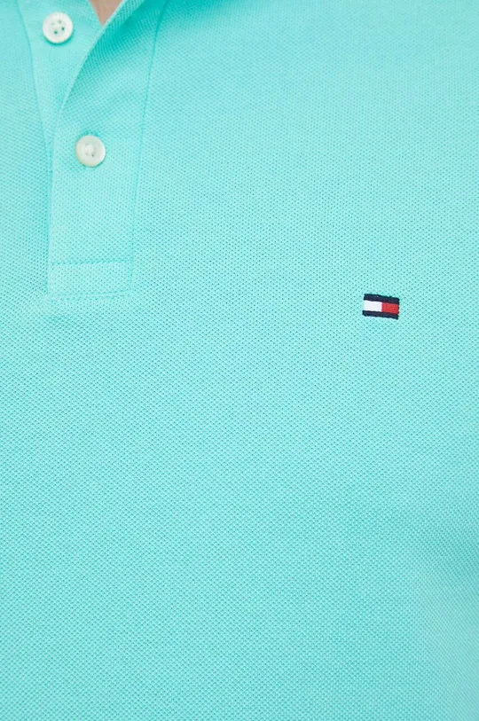 turkusowy Tommy Hilfiger polo