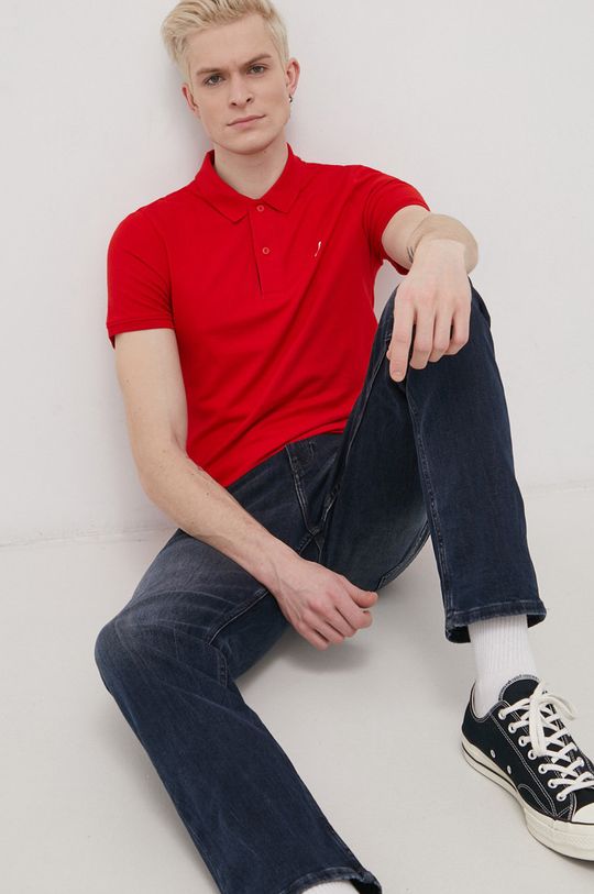crvena Polo majica Tommy Jeans Muški