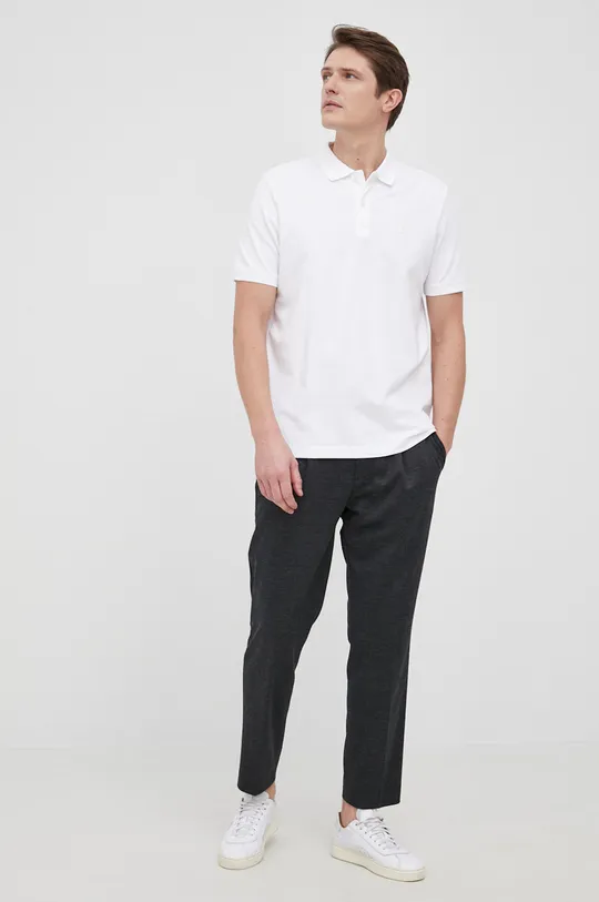 Calvin Klein - Polo tričko biela