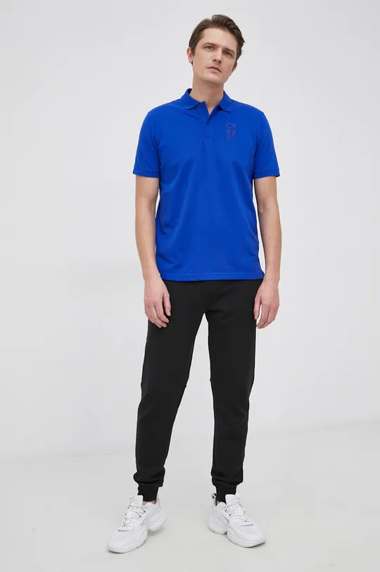 Calvin Klein - Polo tričko modrá