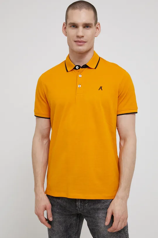 oranžová Bavlnené polo tričko Produkt by Jack & Jones