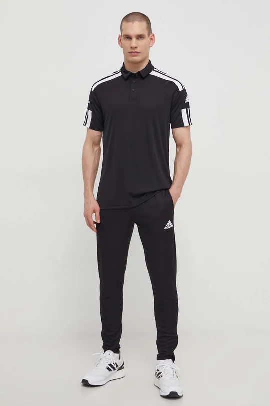Polo majica za vježbanje adidas Performance Squadra 21 crna