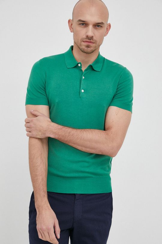 zelená Polo tričko Trussardi Pánsky