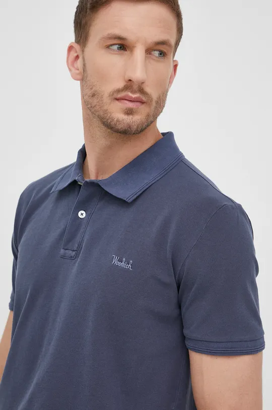 námořnická modř Polo tričko Woolrich