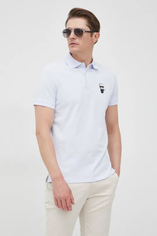 niebieski Karl Lagerfeld polo 521221.745022