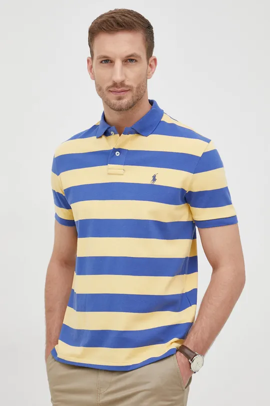 Bavlnené polo tričko Polo Ralph Lauren žltá