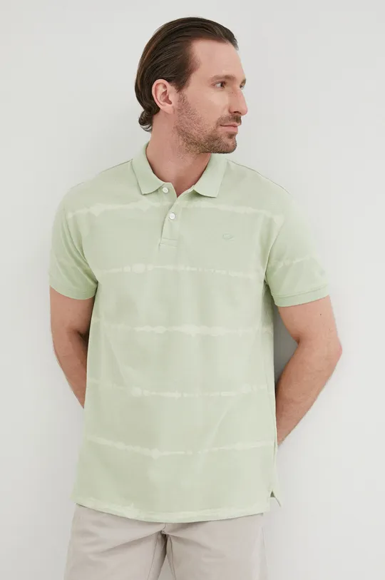 πράσινο Βαμβακερό μπλουζάκι πόλο Pepe Jeans Farrell