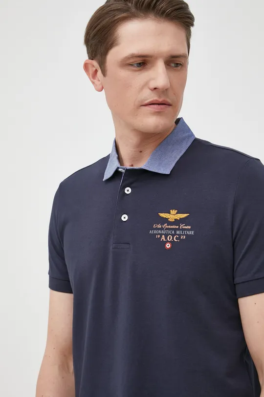 mornarsko plava Polo majica Aeronautica Militare