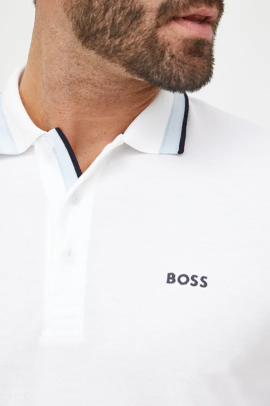 Βαμβακερό μπλουζάκι πόλο BOSS Boss Athleisure Ανδρικά