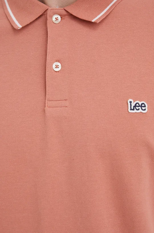 Βαμβακερό μπλουζάκι πόλο Lee Ανδρικά