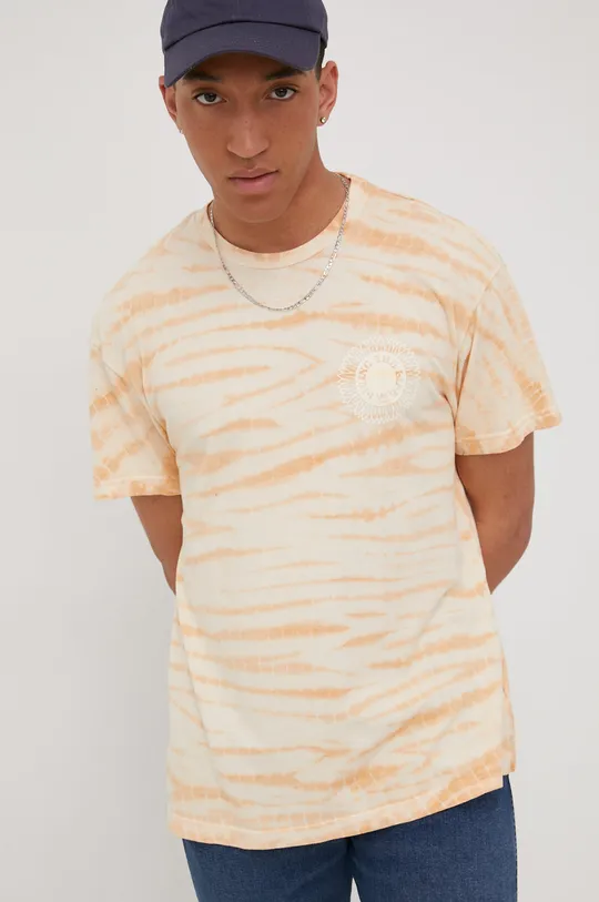 pomarańczowy Lee t-shirt bawełniany Męski