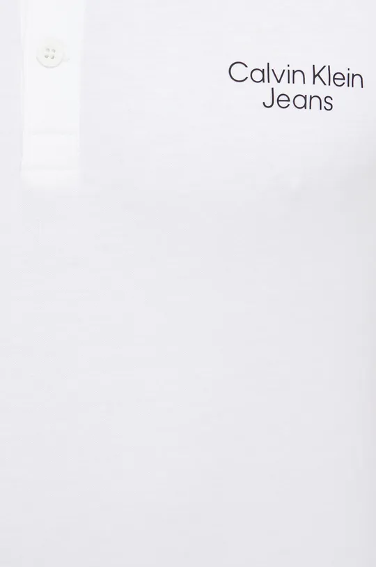 Βαμβακερό μπλουζάκι πόλο Calvin Klein Jeans Ανδρικά
