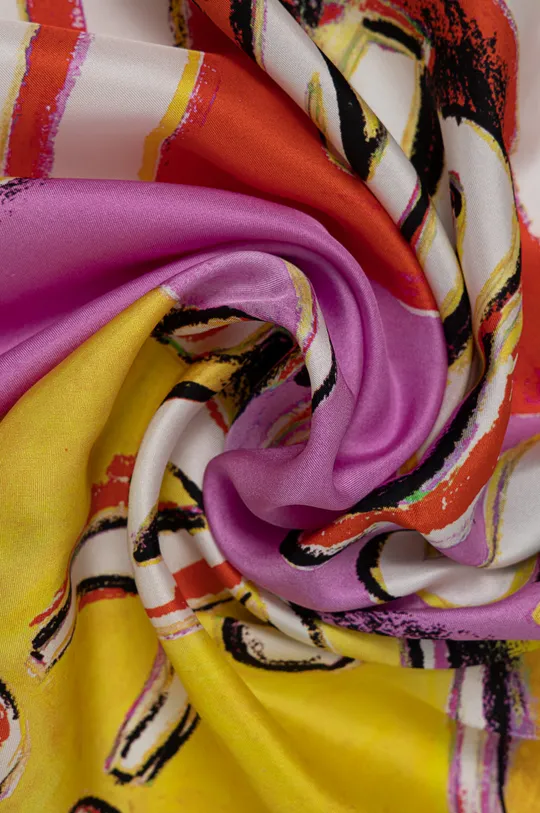 Moschino selyem kendő többszínű