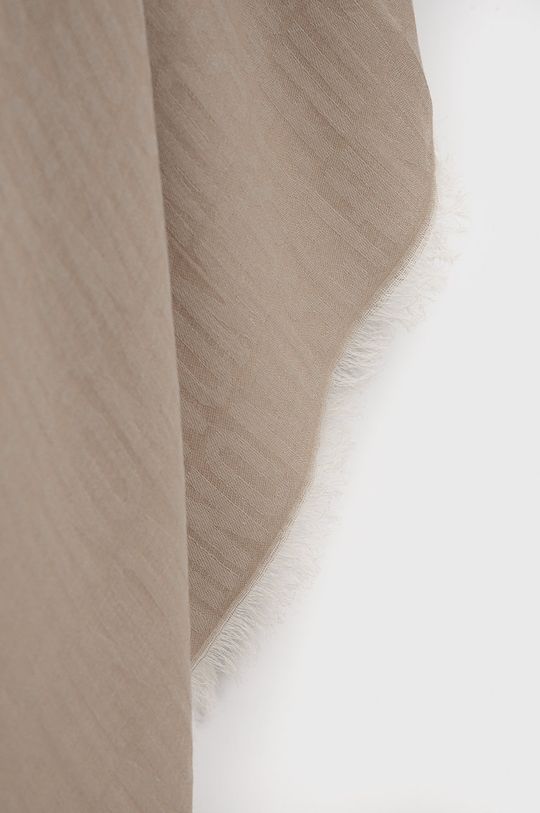 Bavlnený šál Moschino béžová