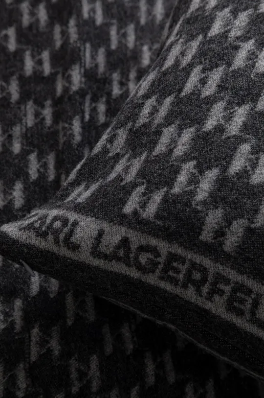 μαύρο Karl Lagerfeld - κουβέρτα και μάλλινη μαξιλαροθήκη
