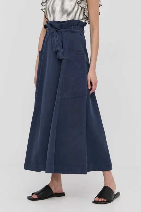 σκούρο μπλε Λινή φούστα MAX&Co. Γυναικεία