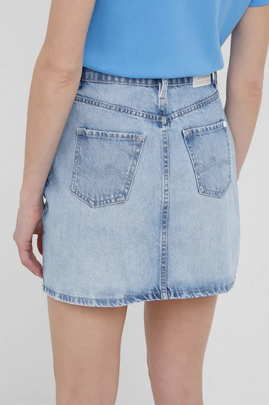 Rifľová sukňa Pepe Jeans Hannah  Základná látka: 100% Bavlna Podšívka vrecka: 40% Bavlna, 60% Polyester