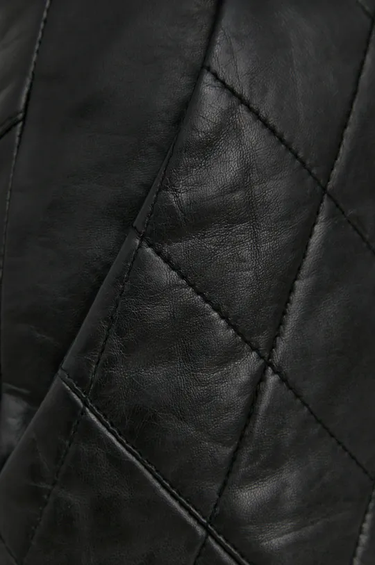 čierna Gestuz - Kožená sukňa Lova