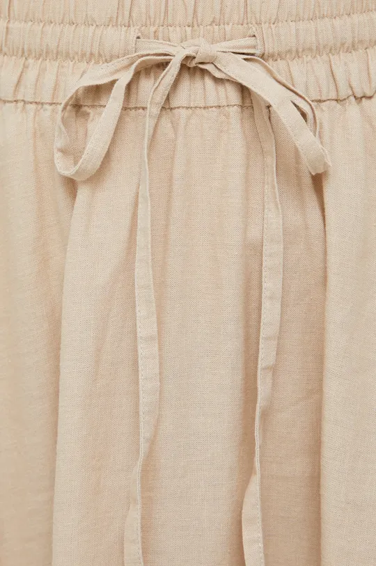 бежевый Льняная юбка Sisley