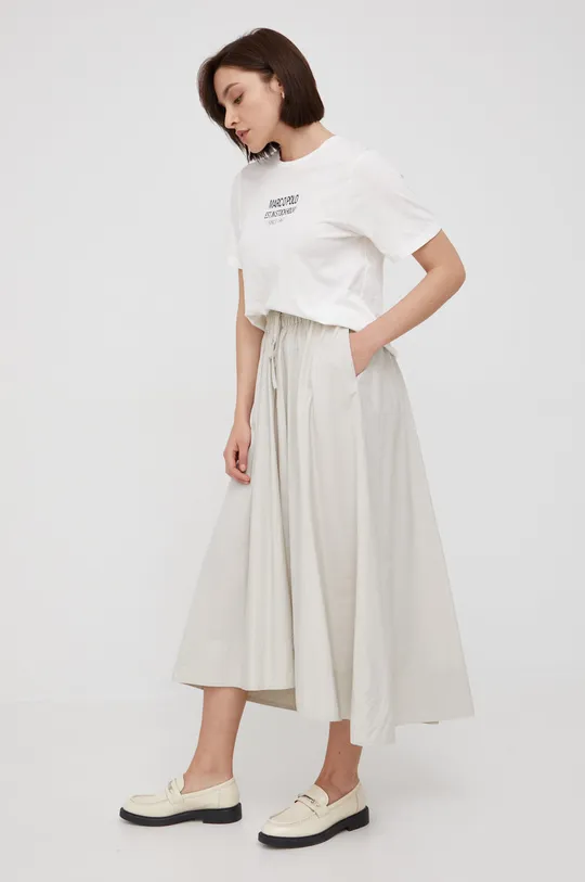 γκρί Βαμβακερή φούστα Sisley Γυναικεία