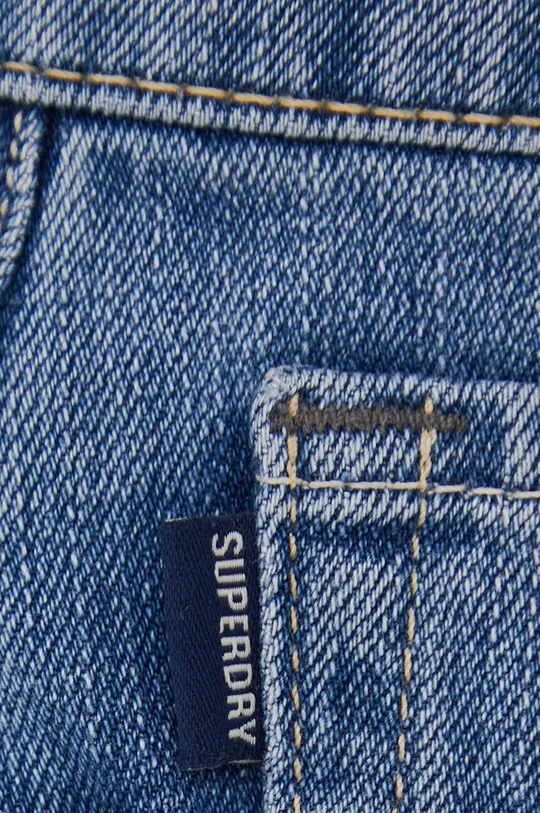 niebieski Superdry spódnica jeansowa
