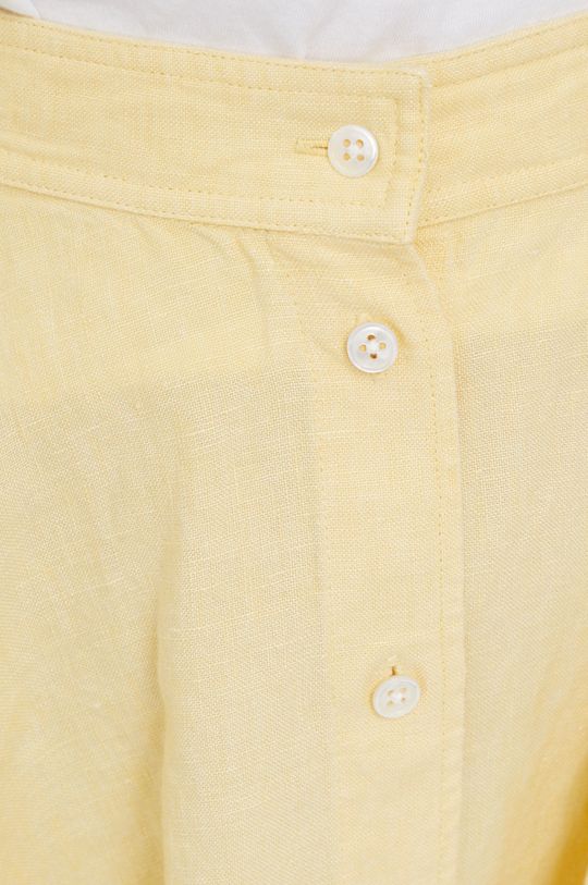 żółty Polo Ralph Lauren spódnica lniana 211863646001
