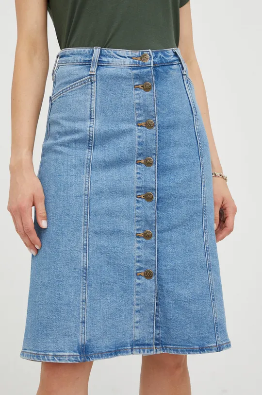niebieski Lee spódnica jeansowa Damski