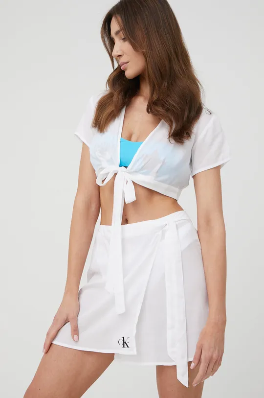 белый Пляжная юбка Calvin Klein
