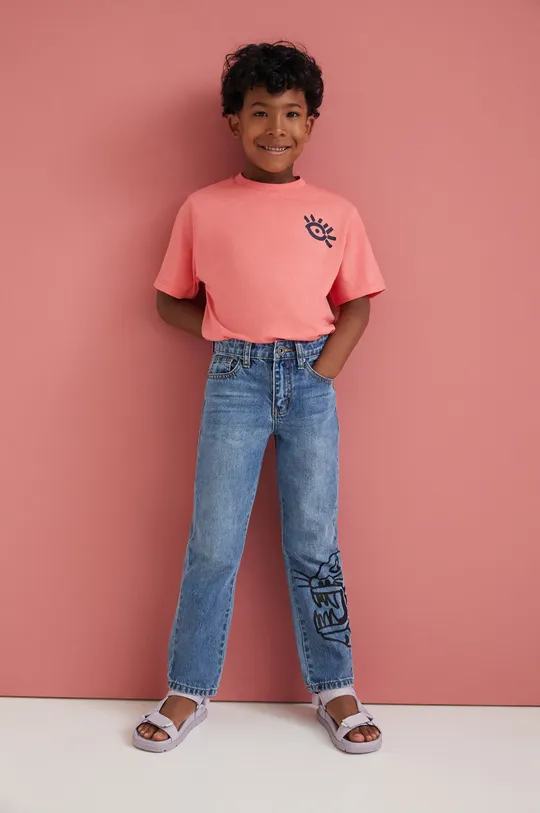 фіолетовий Дитячі джинси Desigual Для хлопчиків