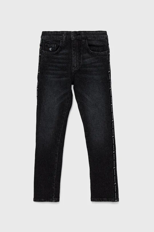črna Calvin Klein Jeans otroške kavbojke Fantovski