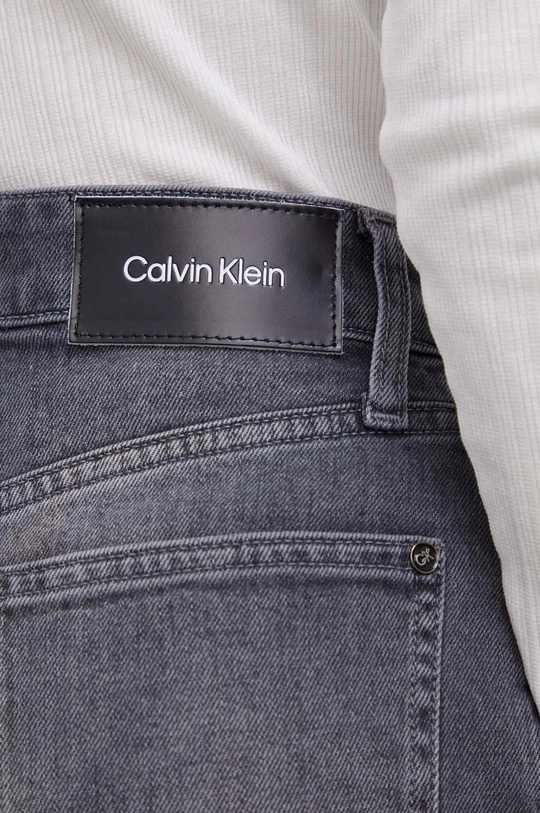 szary Calvin Klein Jeansy Mom Jean