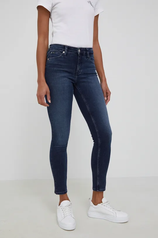 σκούρο μπλε Calvin Klein Jeans - τζιν παντελόνι Γυναικεία