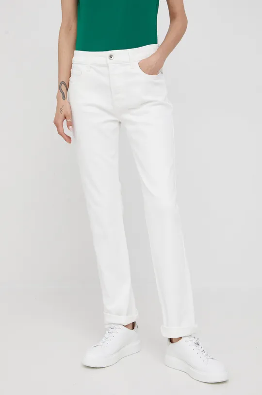 biały Emporio Armani jeansy Damski