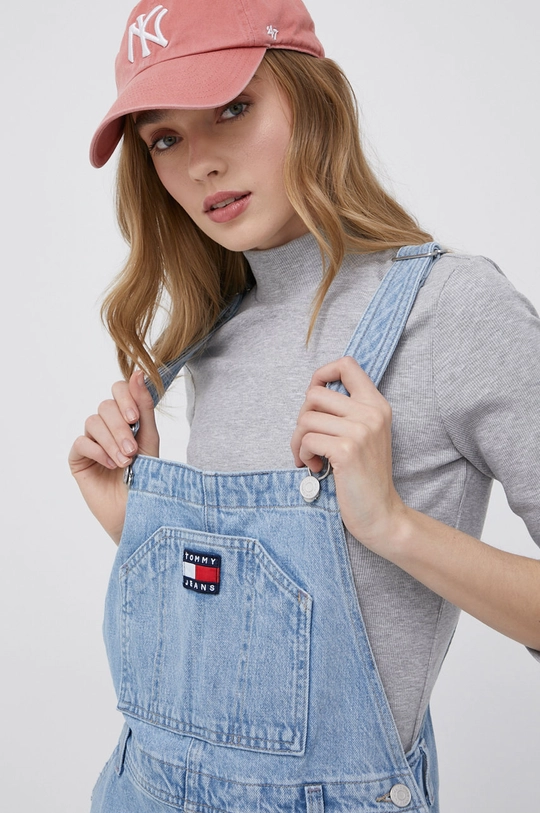 modrá Rifľové nohavice na traky Tommy Jeans Bf8013