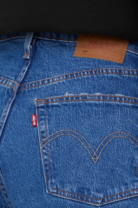 niebieski Levi's jeansy 501