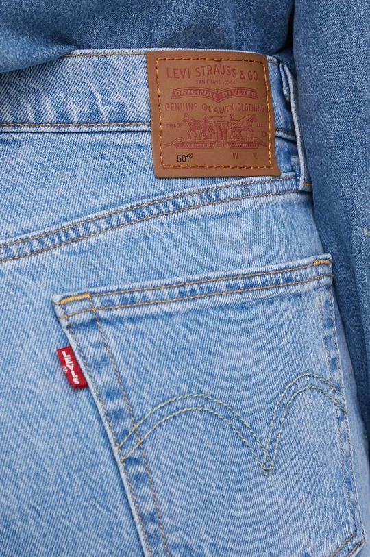 niebieski Levi's jeansy 501 CROP