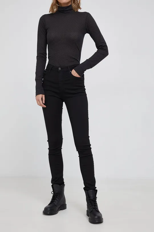 μαύρο Παντελόνι Pepe Jeans REGENT Γυναικεία
