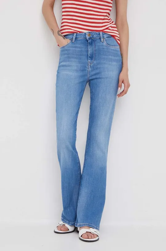 niebieski Pepe Jeans jeansy DION FLARE Damski