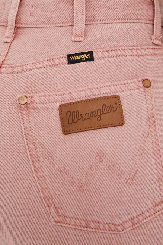 różowy Wrangler jeansy MOM ROSE