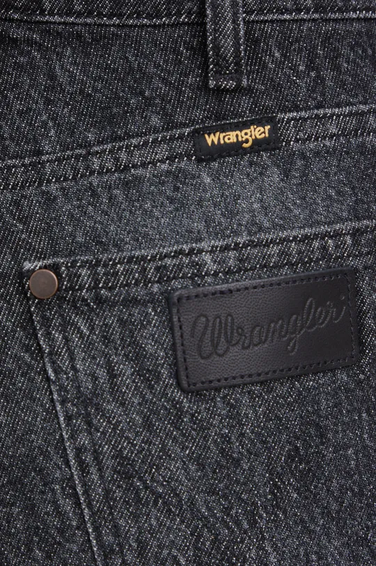 szary Wrangler jeansy MOM STRAIGHT GRANITE
