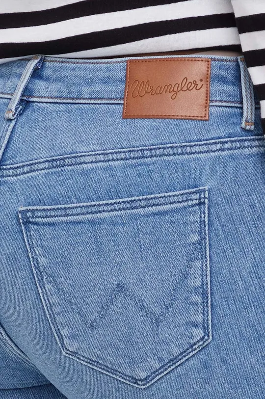 niebieski Wrangler jeansy SKINNY IN THE CLOUDS