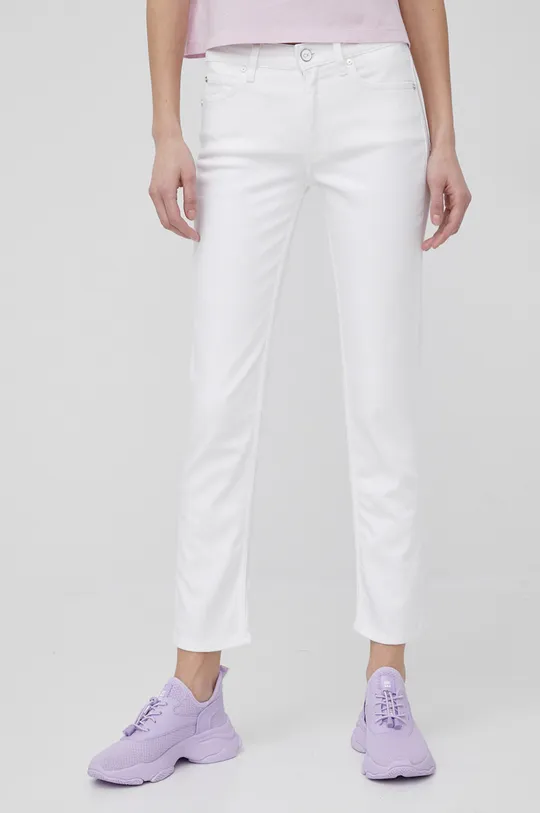 biały Calvin Klein jeansy Damski