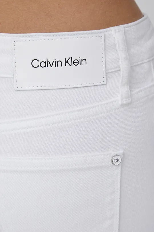 biały Calvin Klein jeansy