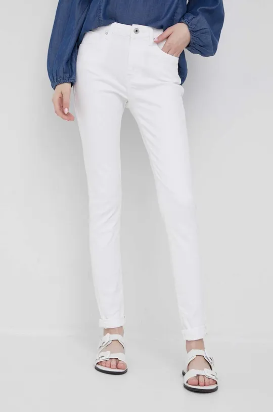 λευκό Τζιν παντελόνι Pepe Jeans Regent Γυναικεία