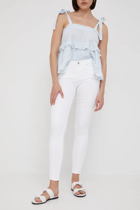 biały Calvin Klein Jeans jeansy J20J218607.PPYY Damski