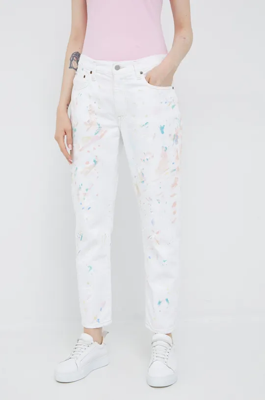 biały Polo Ralph Lauren jeansy 211856200001 Damski