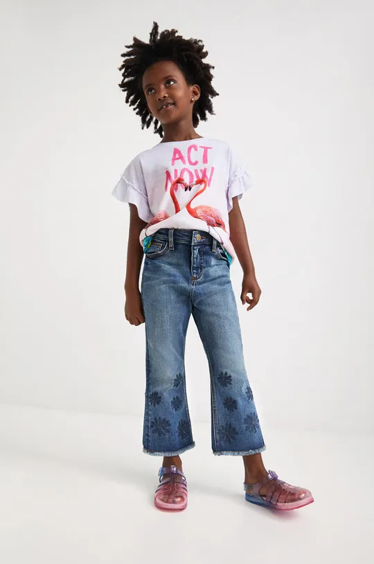 violetto Desigual jeans per bambini Ragazze